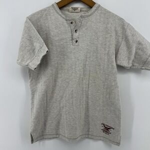 Vintage Henley Thermal Shirt Amalgamated Underwear Co Men M Grandpacore Grunge